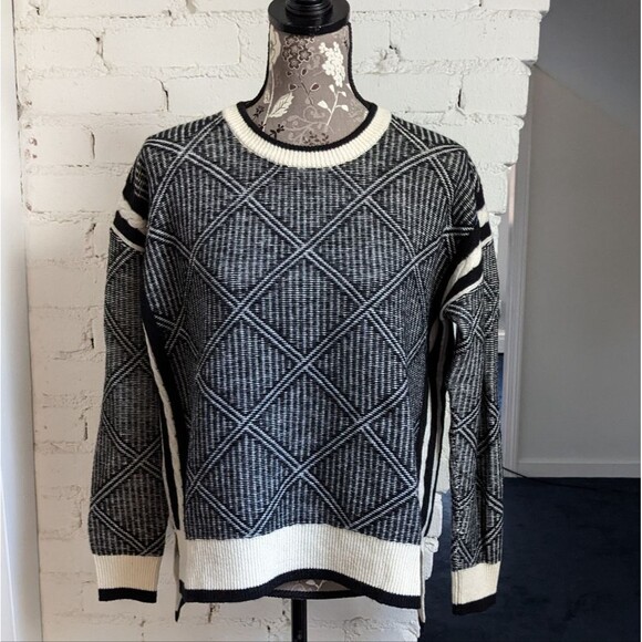 Madewell Merino Wool Diamond Flip Sweater - Picture 4 of 6